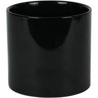 KDMD Hortus Glossy Black Ceramic Pot 13cm 2 Pack