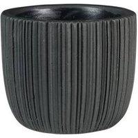 KDMD Vogue Black Linear Pot H9cm x Dia10cm 2 Pack