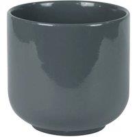 KDMD Hortus Havana Glossy Grey Ceramic Pot 15cm 2 Pack