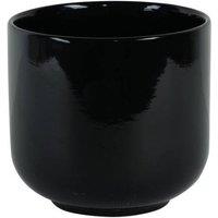 KDMD Hortus Havana Glossy Black Ceramic Pot 16cm 2 Pack