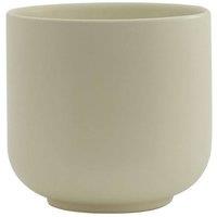 KDMD Hortus Havana Matt Cream Ceramic Pot 15cm 2 Pack