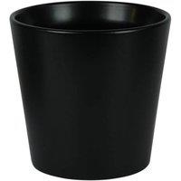 KDMD Hortus Vienna Matt Black Ceramic Pot 15cm 2 Pack