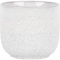 KDMD Hortus White Bordeaux Stoneware Pot 11cm H x 12.5cm Dia 2 Pack