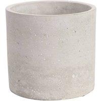 KDMD Round Cement Flower Pot 13cm 2 Pack in Grey