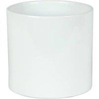 KDMD Hortus Sofia Glossy White Ceramic Pot 16cm