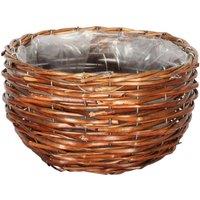 KDMD Brown Wicker Round Basket Basket design for everyday use