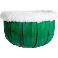 KDMD Green Planter with Fur Trim Baskets