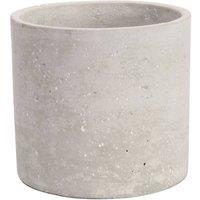 KDMD Round Cement Flower Pot 11cm 2 Pack in Light Grey