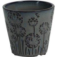 KDMD Hortus Dark Grey Lithgow Seed Head Pot 12.5cm H x 13cm Dia