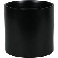 KDMD Hortus Sofia Matt Black Ceramic Pot 17cm