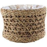 KDMD Round Natural Seagrass Basket H17cm x D27cm