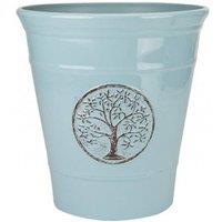 KDMD Powder Blue Deluxe Plastic Planter 30cm