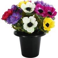KDMD Essential Multicolorcoloured Anemone Remembrance Pot