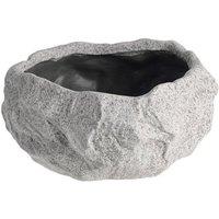 KDMD Rough Textured Grey Ceramic Planter 18cm