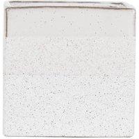 KDMD Hortus White Bordeaux Stoneware Cube 16cm H x 16.5cm W | Size: 16 cm H x 16.5 cm W