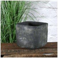 KDMD Grey Zen Ceramic Flowerpot 15cm