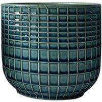 KDMD Hortus Blue Green Braga Pot 15cm H x 17cm Dia