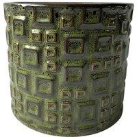 KDMD Hortus Olive Green Evora Pot 16cm H x 18cm Dia