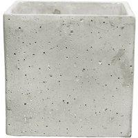 KDMD Square Cement Flower Pot 18cm in Grey
