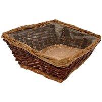 KDMD Large Rectangle Sloped Two Tone Tray 45cm in Brown