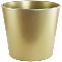KDMD Gold Matt Finish Ceramic Pot 23cm
