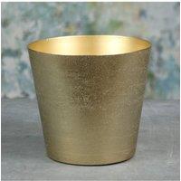 KDMD Gold Mayfair Long Tom Large Indoor Planter