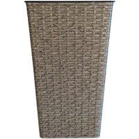 KDMD Grey Rattan Effect Tall Planter 45cm