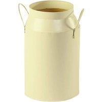 KDMD Cream Milk Churn 25cm Tin Indoor Planter