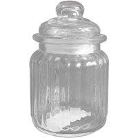 KDMD Candy Storage Jar 13.5cm x 7.5cm 6 Pack in Clear | Size: 13.5 cm x 7.5 cm