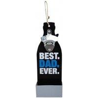 KDMD Best Dad Ever Wall Bottle Opener 28cm 3 Pack in Black