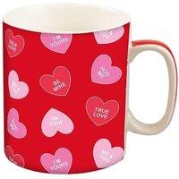 KDMD Valentines Jumbo Love Heart Mug 2 Pack in Red