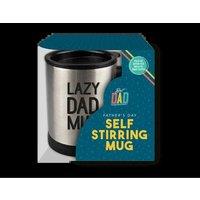 KDMD Fathers Day Self Stirring Mug 2 Pack in Silver
