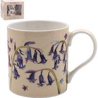 KDMD Bluebells Mug Ceramic Patterned Mug in Beige