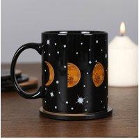 KDMD Straight Moon Phases Mug Black
