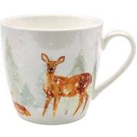 KDMD Winter Forest Breakfast Mug Light Green