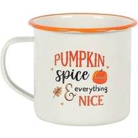 KDMD Pumpkin Spice Enamel Mug White