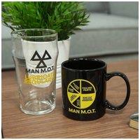 KDMD Mug & Beer Glass - Man M.O.T. Black