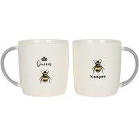 KDMD Queen & Keeper Mugs Set White
