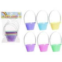 KDMD Mini Pastel Summertime Basket In Pp Bag W header Card 36 Pack