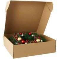 KDMD Wreath Storage Box 40 cm 3 Pack in Brown