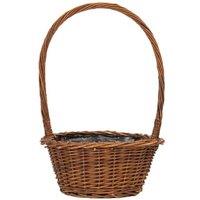 KDMD Natura Basket - Round 21cm 2 Pack in Brown