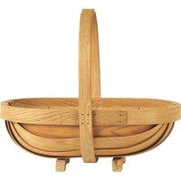 KDMD Natural Trug Basket - Loving Embrace 29cm in Brown