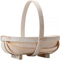 KDMD Love Embrace Trug White Brown Plastic