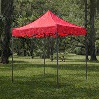 NESTLUNE 2mx2m Garden BBQ Gazebo Top Cover Roof Replacement Fabric Tent Red | Size: 100 cm x 15 cm