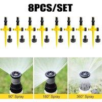 FLAVORA 8Pcs 360 Water Sprinkler Garden Automatic Watering in Yellow | Size: 1.25kg