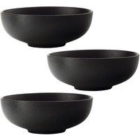 Maxwell & Williams Caviar 3-Piece Coupe Bowl Set in Black