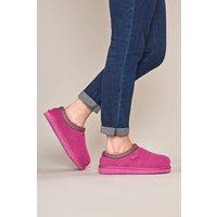 Moshulu Women's 'Kimoto 2' Scandi Style Sheepskin Slippers in Fuchsia | Size: 8