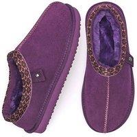 Moshulu Women's 'Kimoto 2' Scandi Style Sheepskin Slippers in Plum | Size: 5