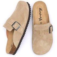 Moshulu Women's 'Tulipa 2' Cork Footbed Clogs in Beige | Size: 6