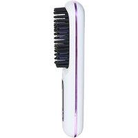 SHEONLY 35W Cordless Three Adjustable Temperature Hair Straightener Brush in White